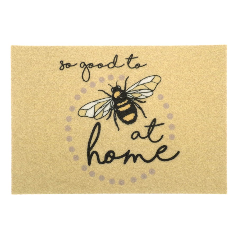 Click to view product details and reviews for Printed Doormat Anti Slip Absorbent Easy Clean Floor Mat 58x40cm Bees.