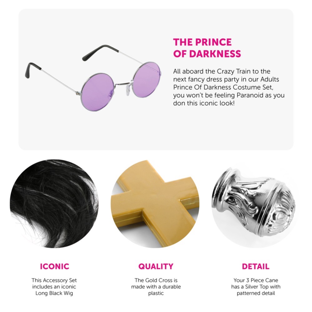 Ozzy Osborne Duster Jacket & Costume Set - Features