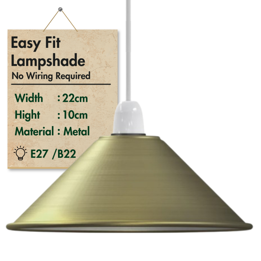 Click to view product details and reviews for Ledsone Industrial Vintage Metal Cone Shaped Pendant Light Lamp Shade1449 Green Brass.