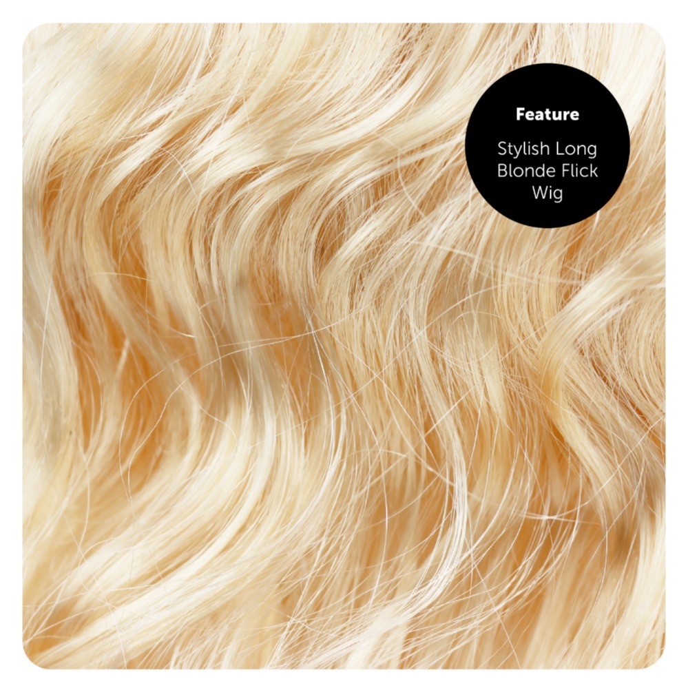 Mens Nurse Stag Do Costume with Blonde Flick Wig