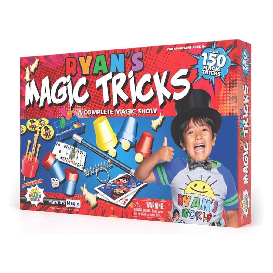 Click to view product details and reviews for Marvin’s Magic Ryan’s World 150 Magic Tricks Box Set Wand Cups Coins.