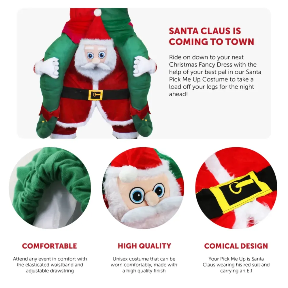 Adults Dartboard Pick me up Santa Costume