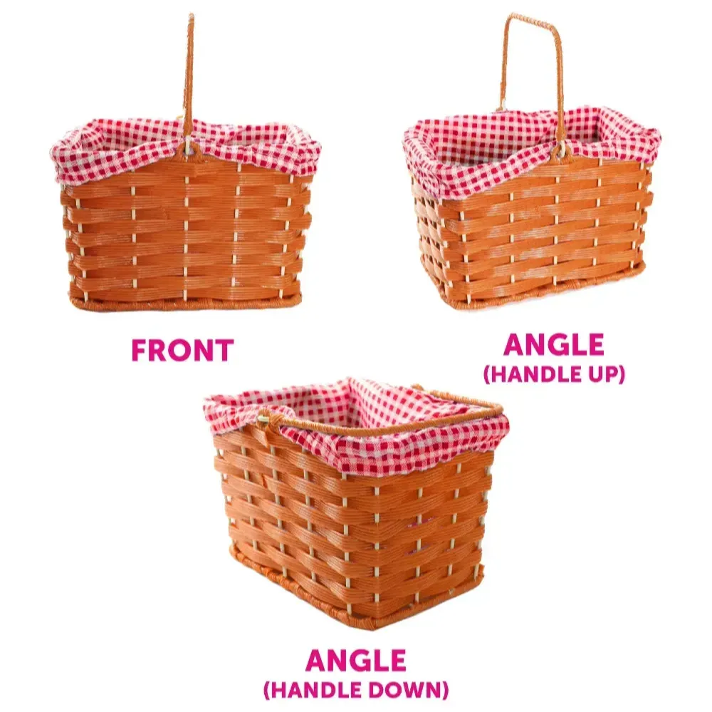 Girls Little Red Riding Hood Costume | 5 Pcs | Dress, Apron, Cape, Basket & Wolf