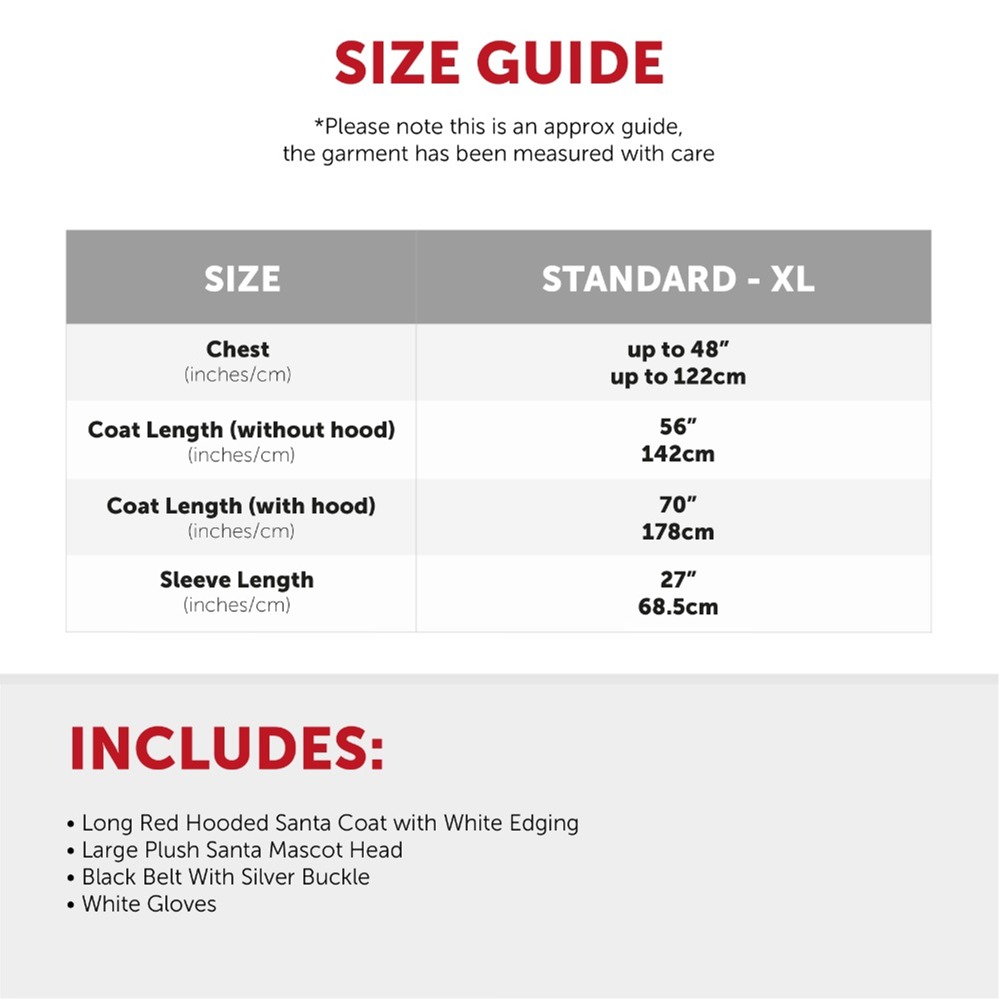 Adults Santa Mascot Costume