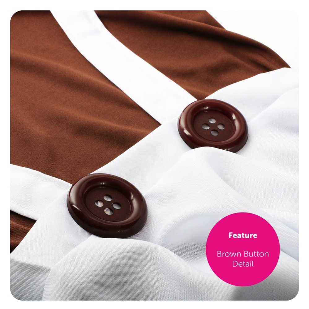 Childs Chocolate Factory Worker Costume - with Gloves