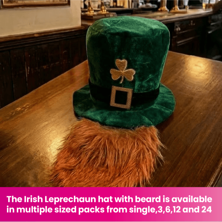 Irish Leprechaun Hat with Beard