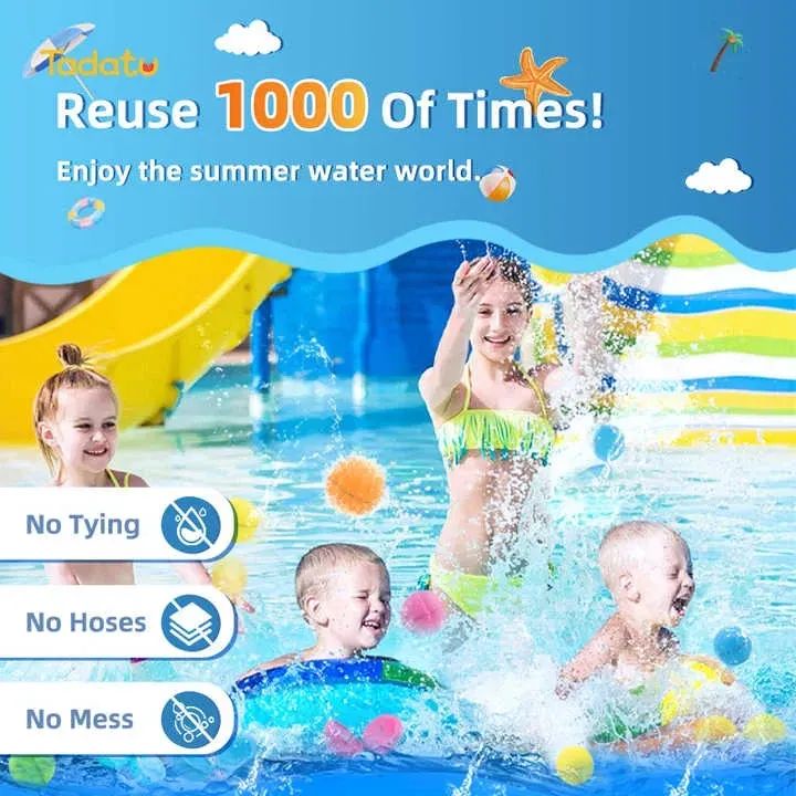 Reusable Silicone Water Balloons – Eco Splash Balls for Summer Fun