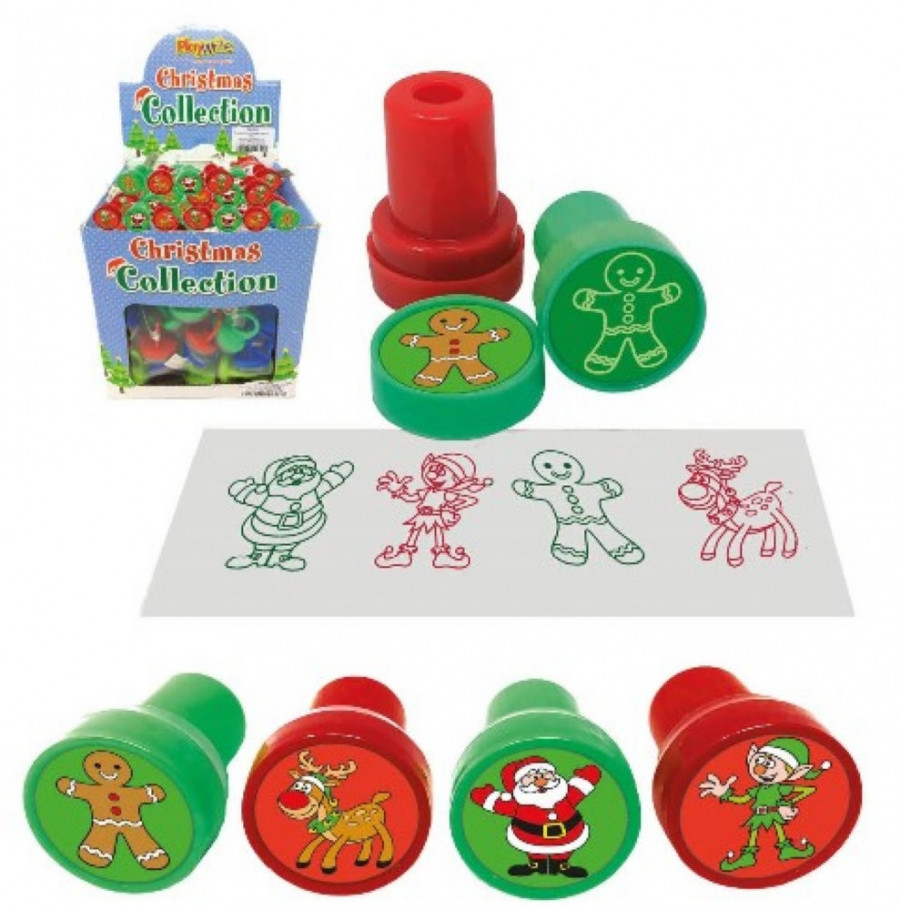 6 Christmas Ink Stamps