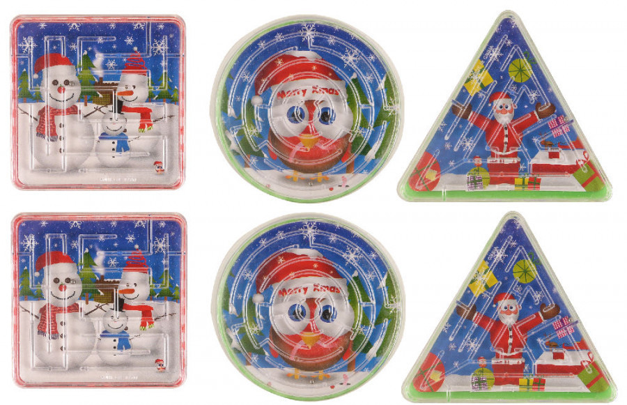 6 Christmas Maze Puzzles