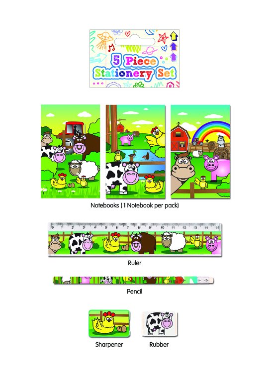 Click to view product details and reviews for 6 Farm Animal Stationery Sets.