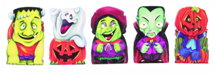 6 Halloween Finger Puppets