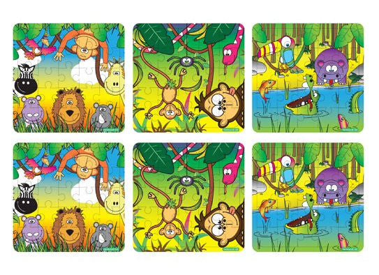6 Jungle Jigsaw Puzzles