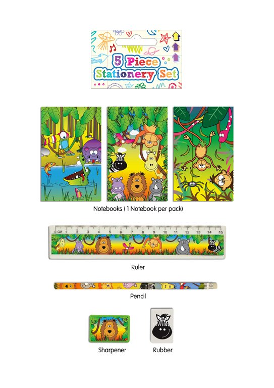 Click to view product details and reviews for 6 Jungle Stationery Sets.