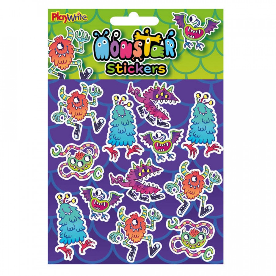 6 Monster Sticker Sheets
