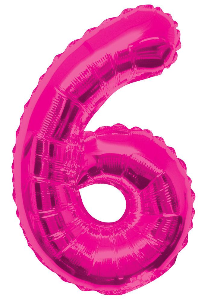 Click to view product details and reviews for 6 Pink 34 Numeral Balloon.