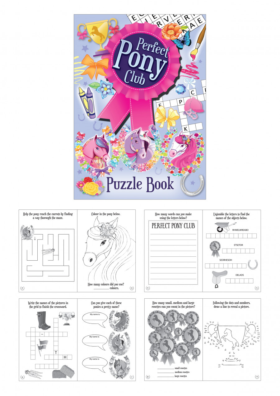 6 Pony Puzzle Books