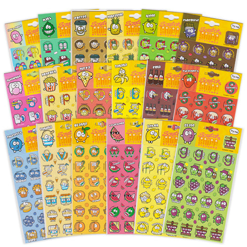 6 Scratch & Sniff Sticker Sheets | Cazaar