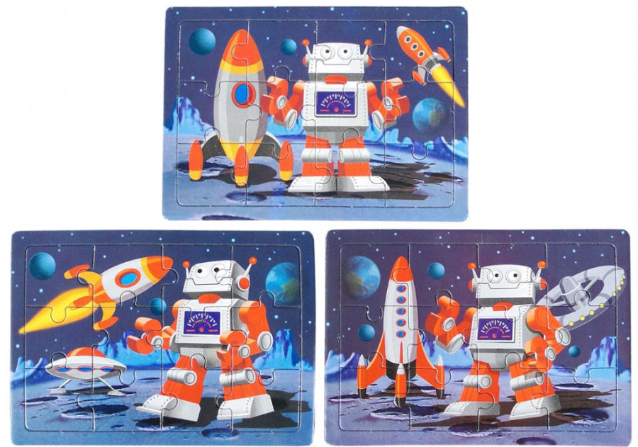 6 Space Robot Jigsaw Puzzles