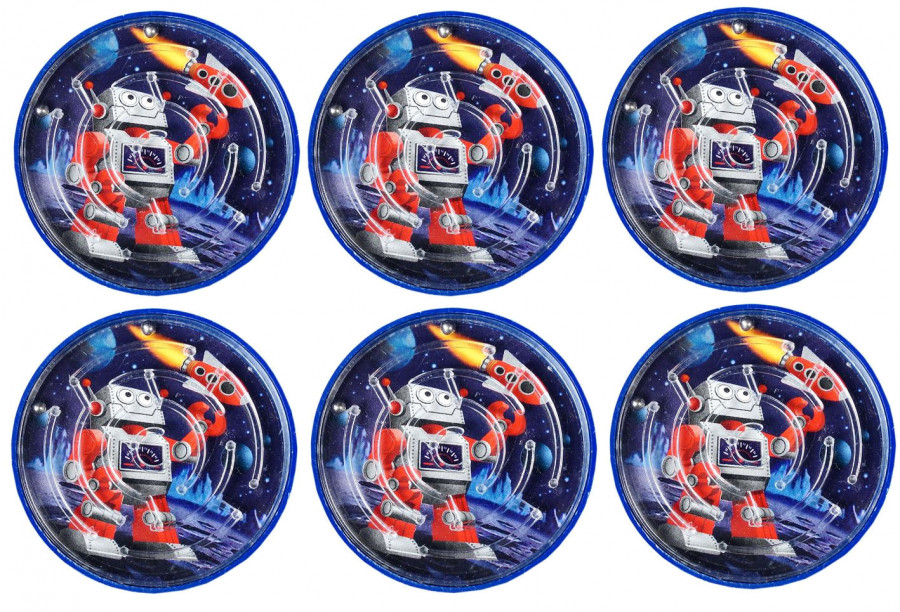 6 Space Robot Maze Puzzles