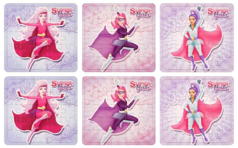 6 Super Girl Jigsaw Puzzles