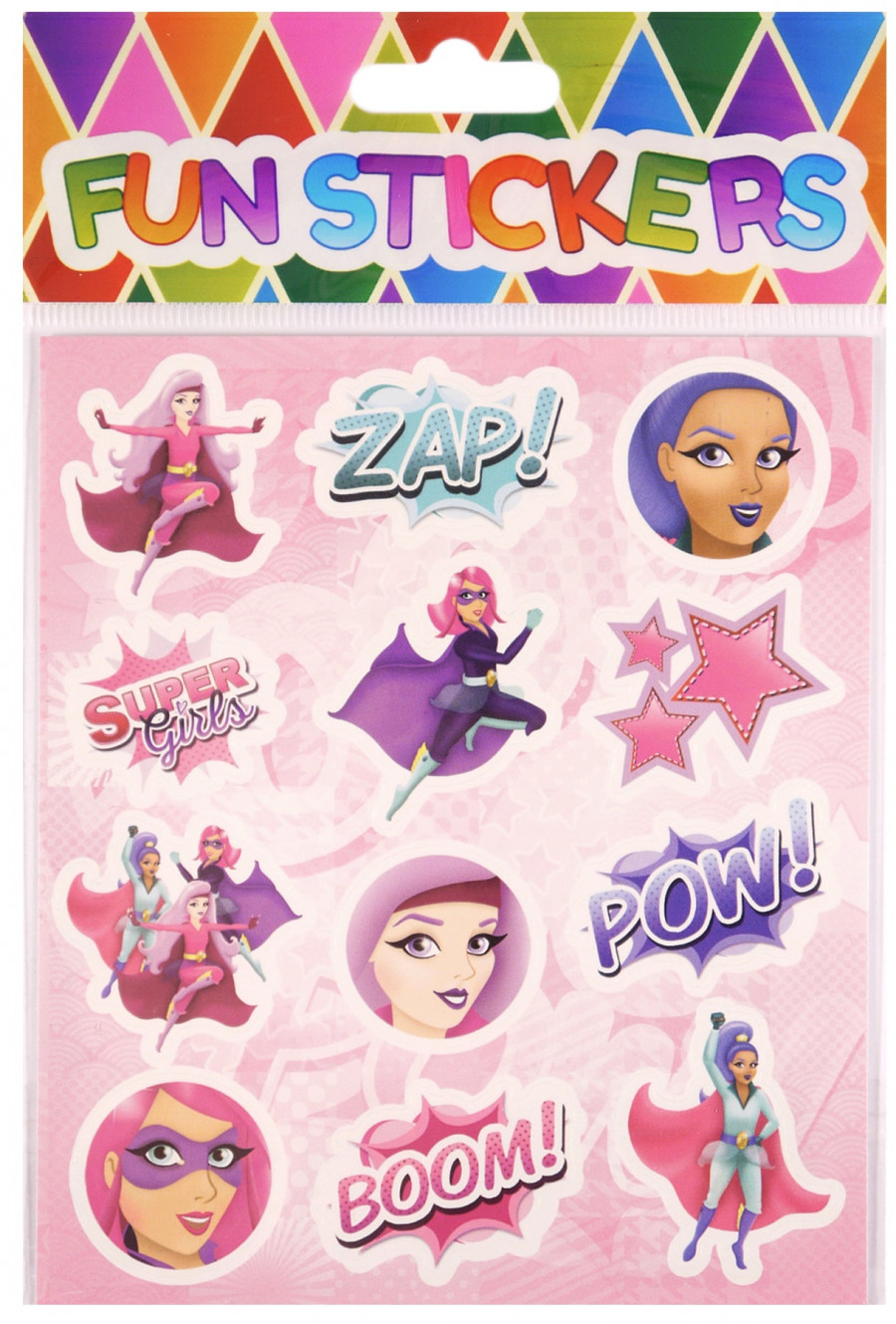 6 Super Girl Sticker Sheets