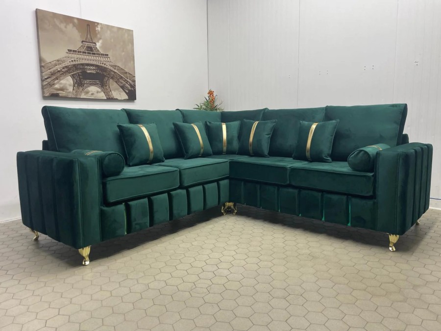 Ashford Corner Sofa Plush Velvet Sofa Range - Choose Combination