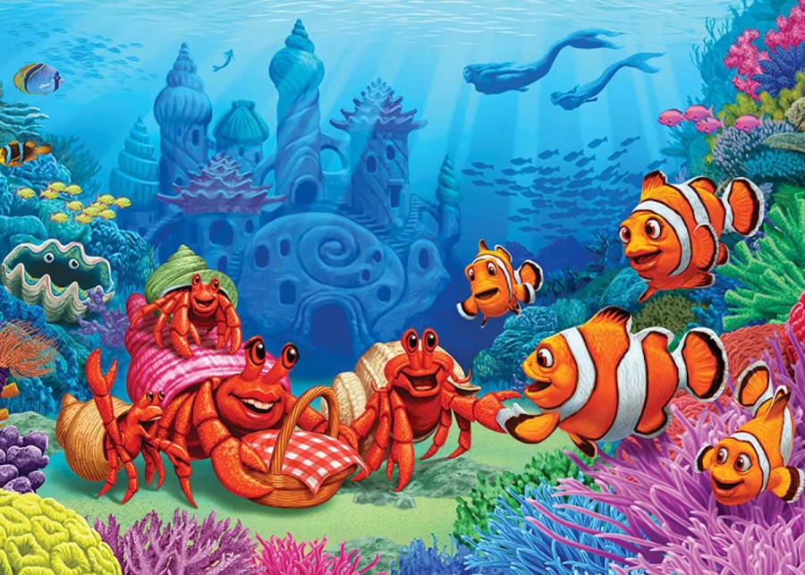 Click to view product details and reviews for Clownfish And Crab Jigsaw Puzzle Cobble Hill Tray Puzzle 35 Pieces.