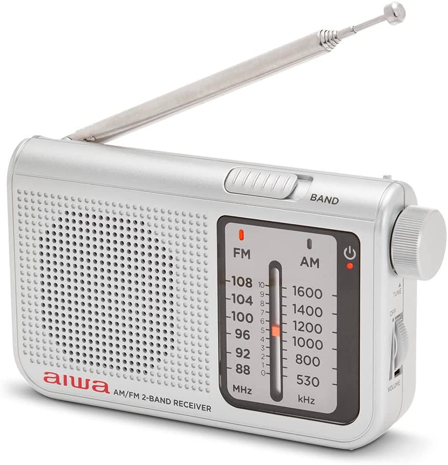 Click to view product details and reviews for Aiwa Rs 55 Pocket Am Fm Radio With High Definition Audio Headphone Input Include Metal Stereo Earphones Silver.