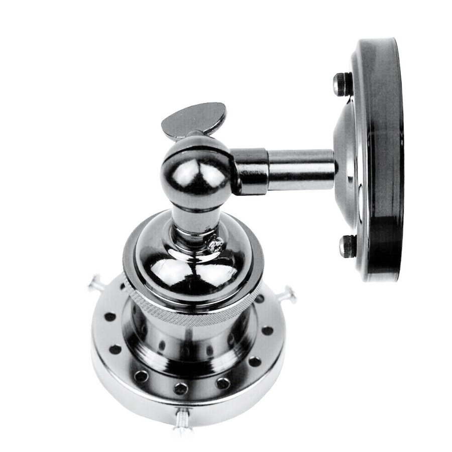 Click to view product details and reviews for Vintage Sconce E27 Industrial Edison Wall Loft Retro Lamp Light Holder Set5486 Chrome.