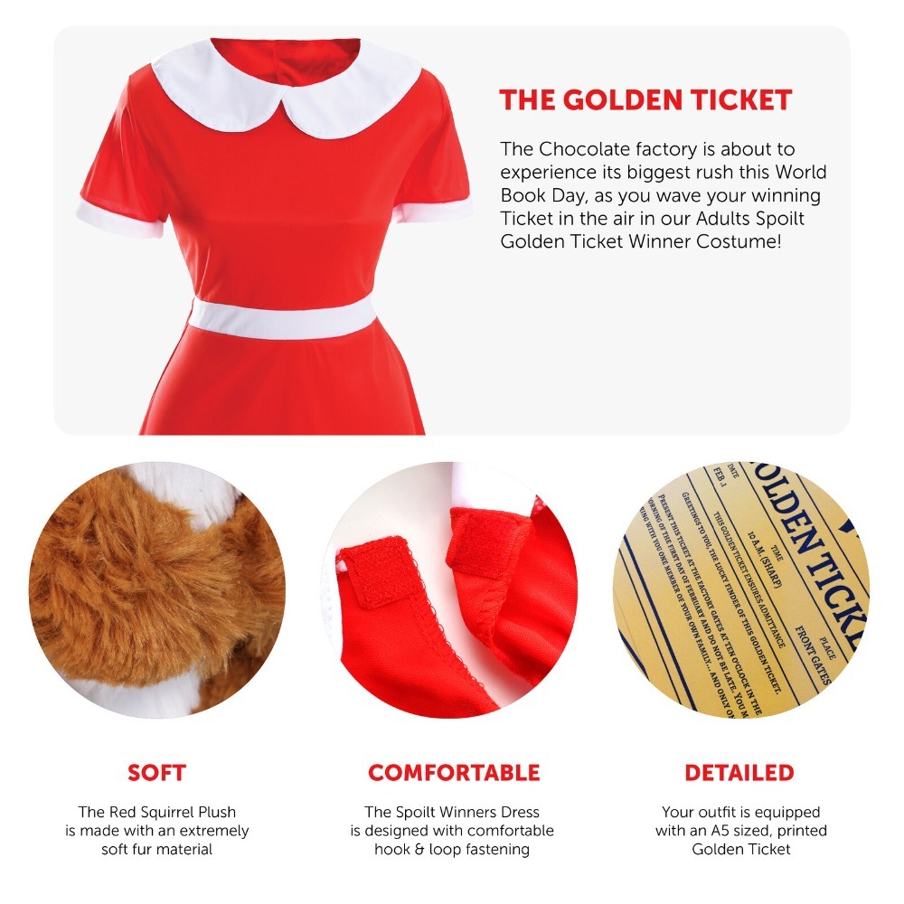 Ladies Spoilt Golden Ticket Winner Costume