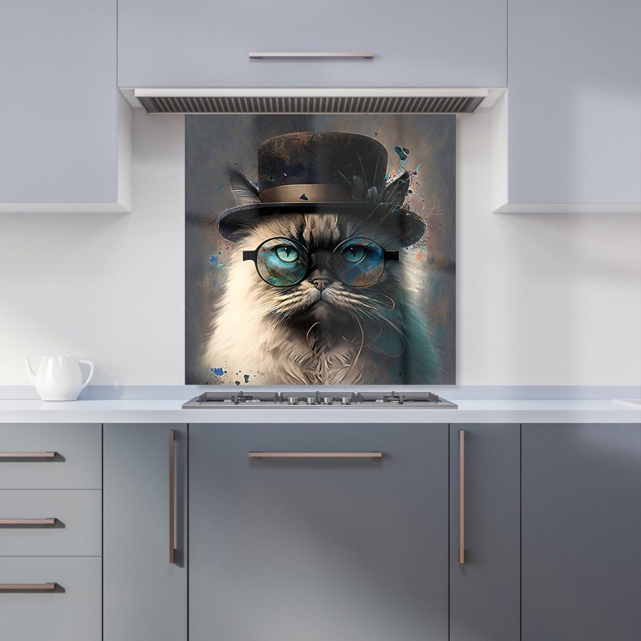 Click to view product details and reviews for Birman Cat Face Splashart Kitchen Splashback W600mm X H600mm.
