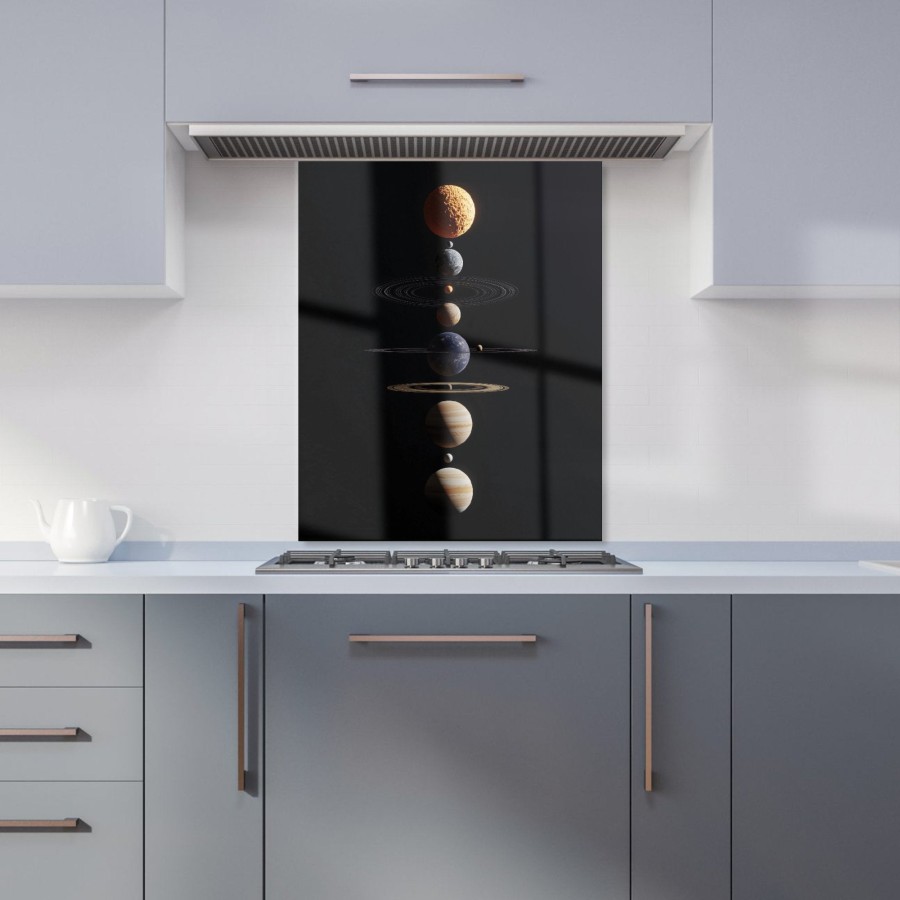 Click to view product details and reviews for Balanced Planets In Space Kitchen Splashback W600mm X H750mm.