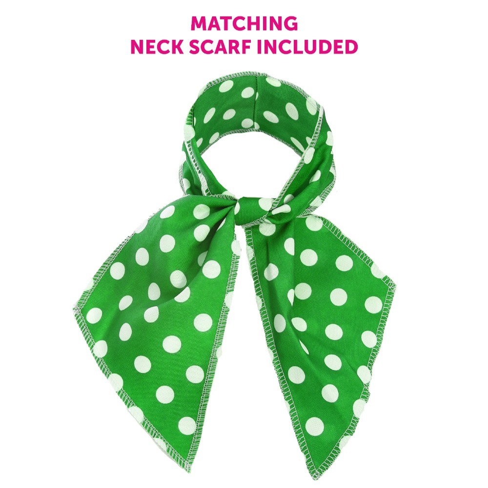 Ladies 1950's Green Polka Dot Skirt