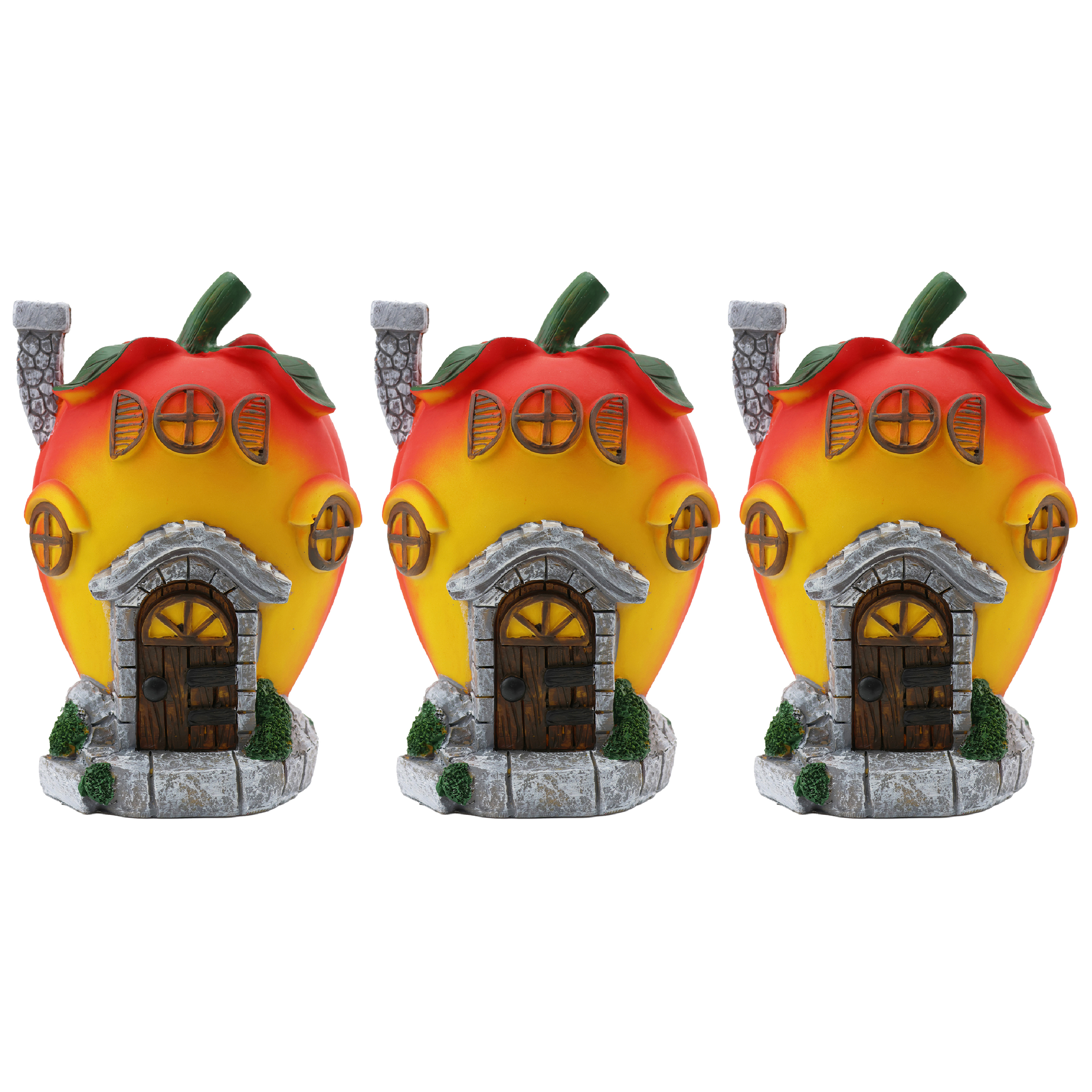 Click to view product details and reviews for Apple Apartment 13x8x20cm Fairy Garden Decor Pack Of 3.