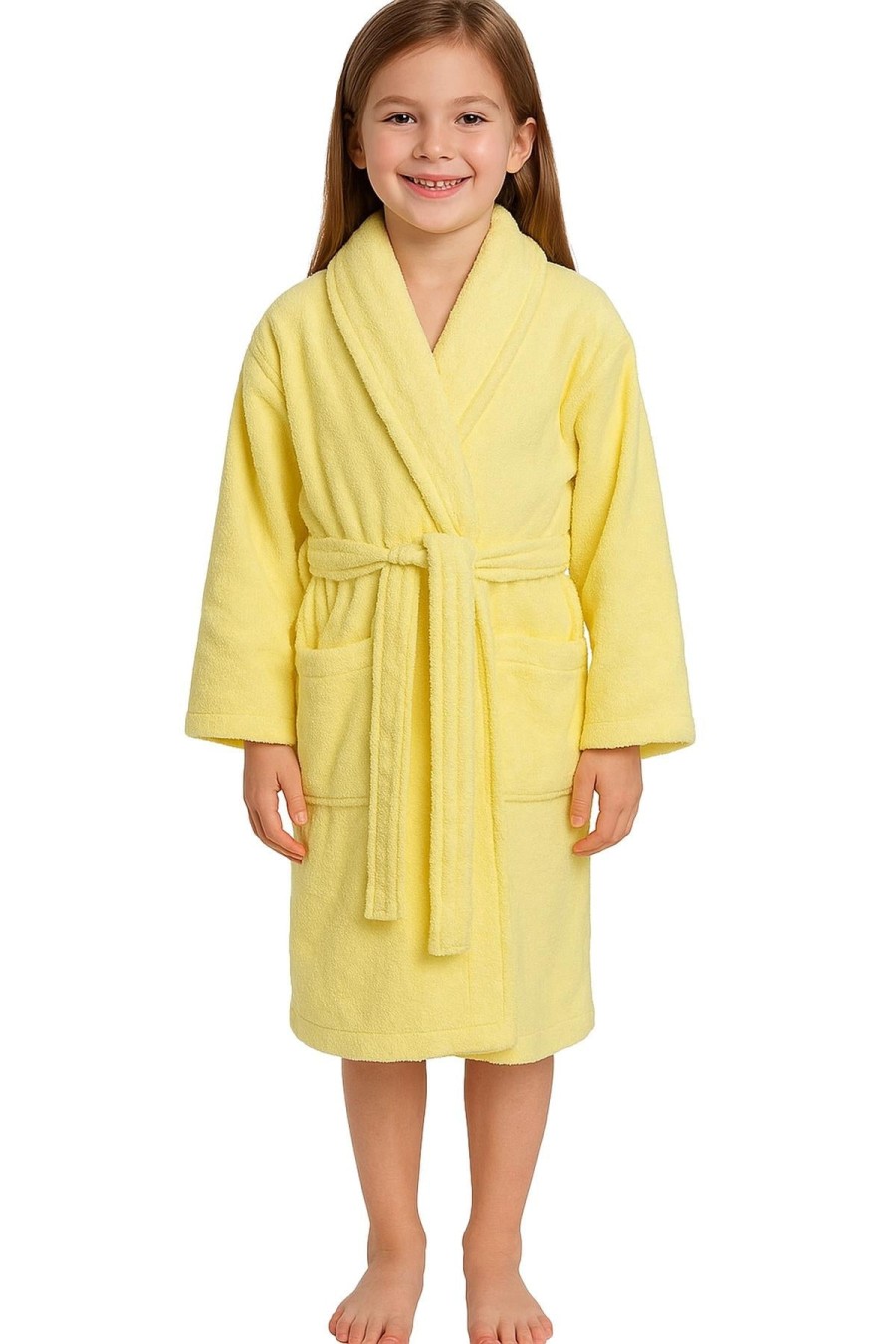 Click to view product details and reviews for A2z 4 Kids Girls Boys Towel Bathrobe Shawl Collar Soft For Age 5 13 Years 11 12 Years Lemon.