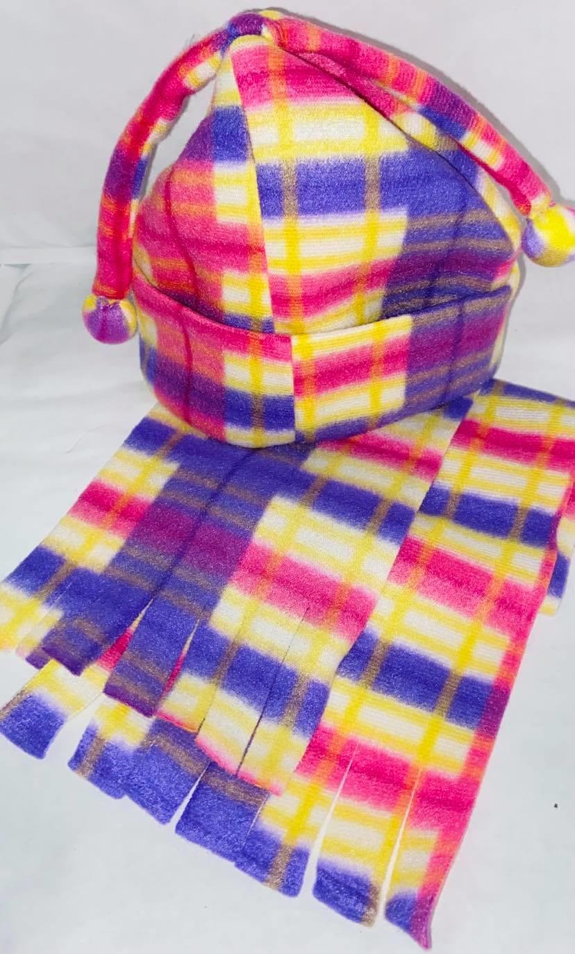 Click to view product details and reviews for Baby Hat Scarf Set 100 Fleece Pink Purple Yellow.