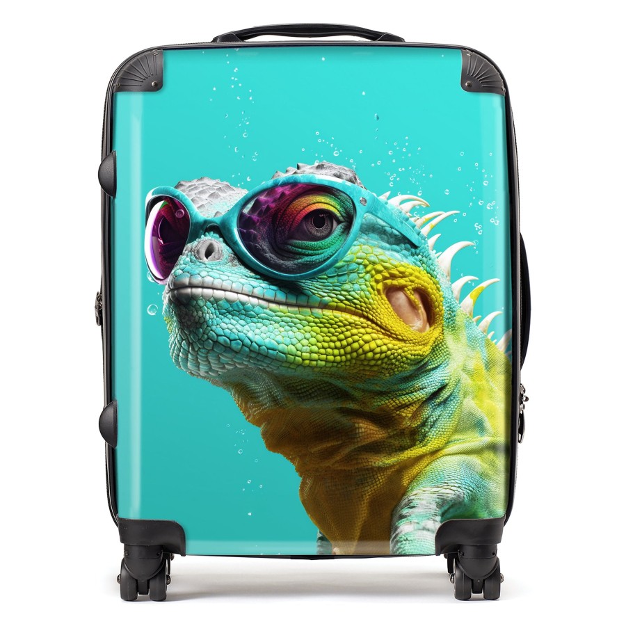 Click to view product details and reviews for Splashart Iguana Wearing Glasses Suitcase Large. Click to view product details and reviews for Splashart Iguana Wearing Glasses Suitcase Large.
