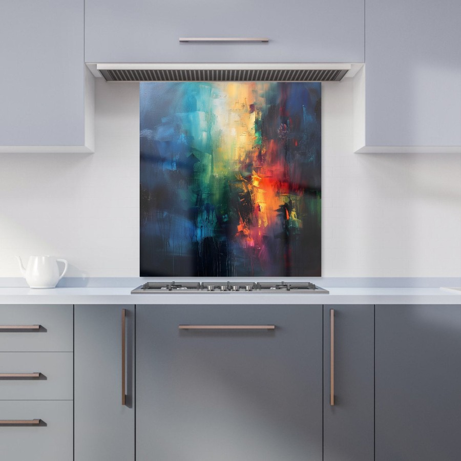 Click to view product details and reviews for Colourful Chaos Urban Dreamscape Kitchen Splashback W900mm X H750mm.