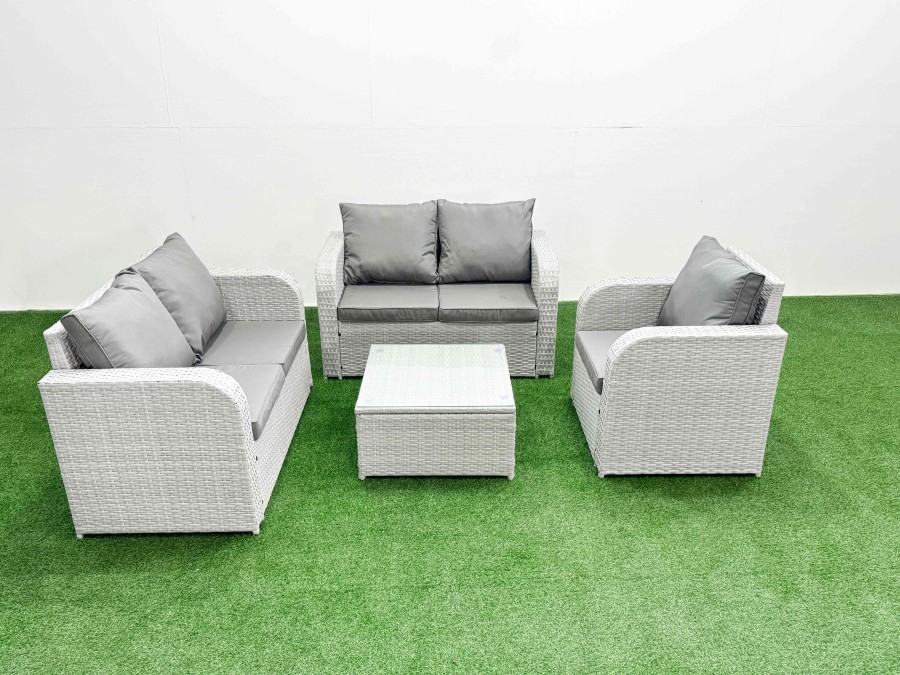 Click to view product details and reviews for Fimous High Back Poly Rattan Garden Furniture Set With Reclining Chair Loveseat Sofa Square Coffee Table Indoor Outdoor Patio Set Light Grey. Click to view product details and reviews for Fimous High Back Poly Rattan Garden Furniture Set With Reclining Chair Loveseat Sofa Square Coffee Table Indoor Outdoor Patio Set Light Grey.