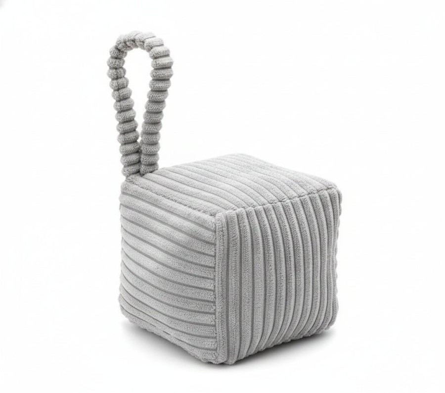 Click to view product details and reviews for Star Cube Door Stopper With Handle Herringbone Design Sand Filled Door Holder One Size Grey.