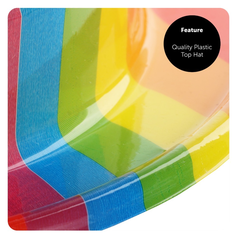 Pride Set - 5ft X 3ft Flag & Plastic Top Hat