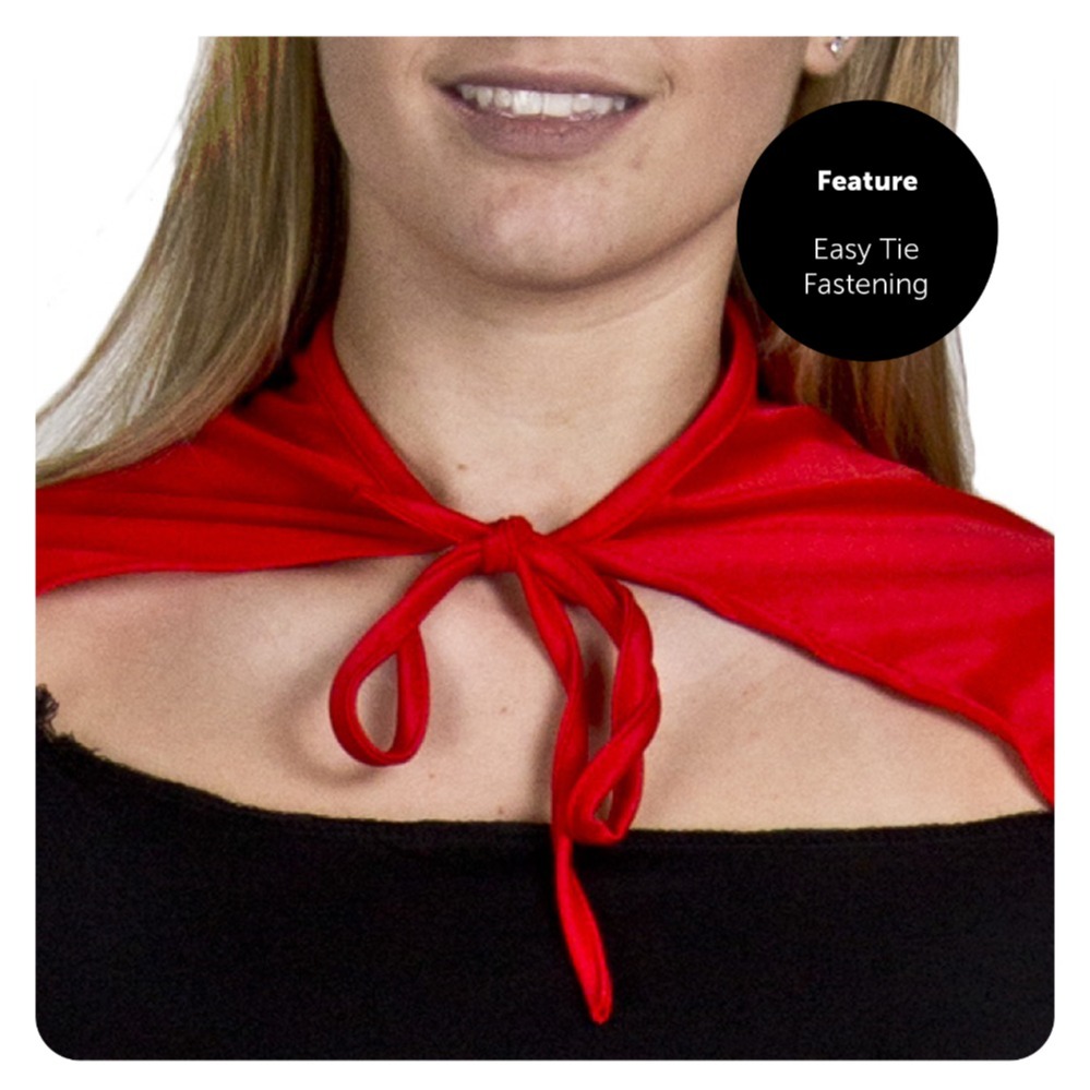 Devil Costume Set | 2 Pcs | Red Horns & Cape