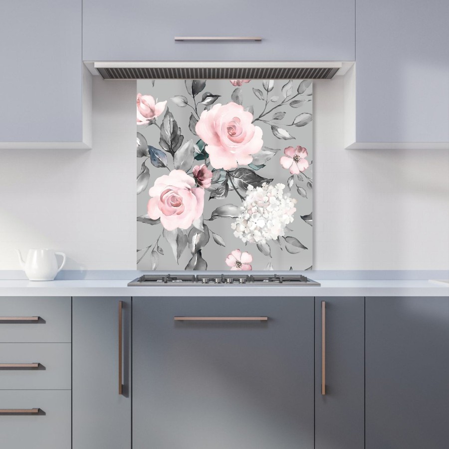 Click to view product details and reviews for Dusty Pink Roses Kitchen Splashback W600mm X H650mm.