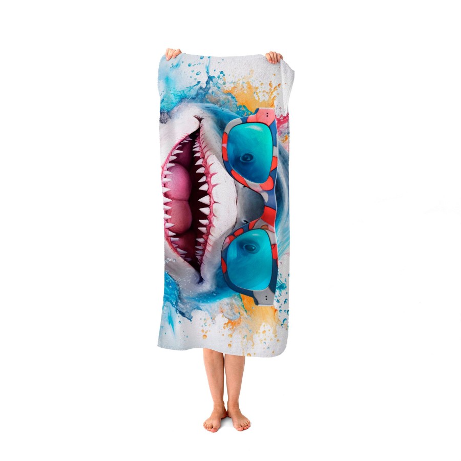 Click to view product details and reviews for Splashart Shark In Glasses Beach Towel. Click to view product details and reviews for Splashart Shark In Glasses Beach Towel.