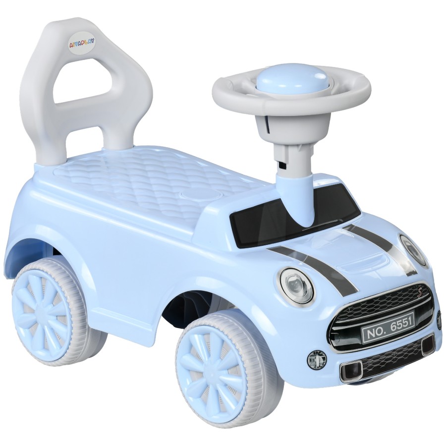 Click to view product details and reviews for Aiyaplay Ride On Car Foot To Floor Sliding Car Push Along Car With Air Horn Anti Over Backwards Design For Toddler From 18 To 36 Months Light Blue.