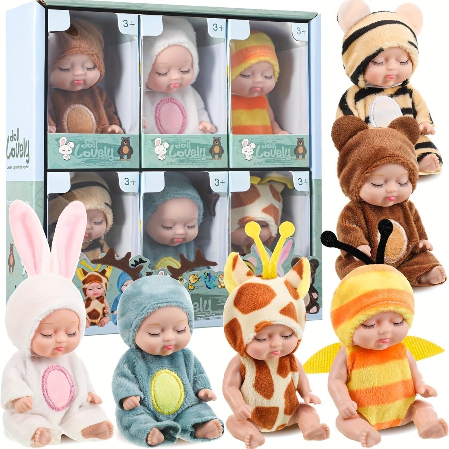 Lifelike Lovely Dolls, Dollhouse Companion Figures 4 Inches x 1.5 Inches One Single