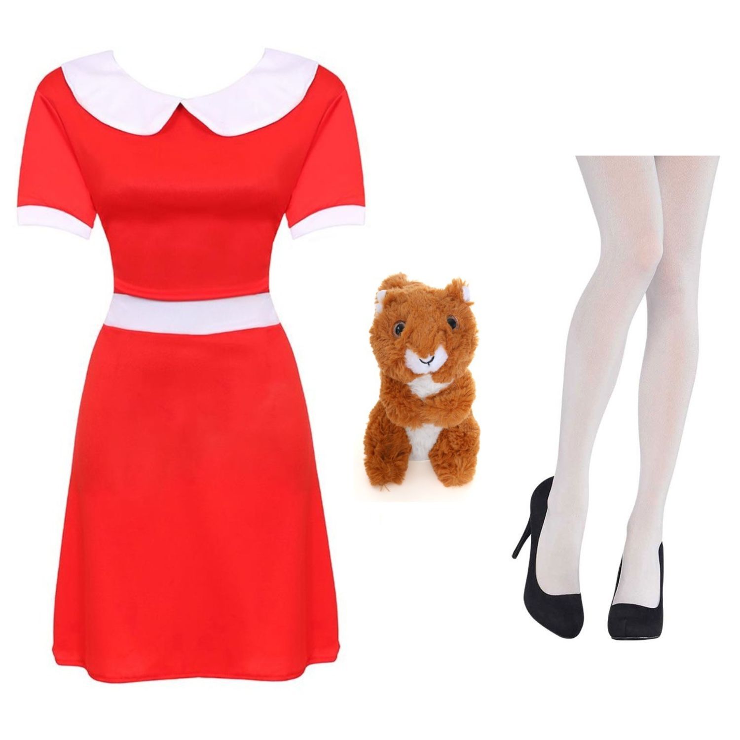 Click to view product details and reviews for Ladies Veruca Salt Costume – Classic Look Small Dress Squirrel Tights.