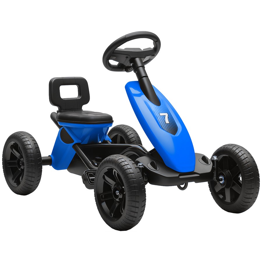 Click to view product details and reviews for Aiyaplay Pedal Go Kart For Kids Children Ride On Race Car With Silent Eva Tyres For 2 5 Years Blue.