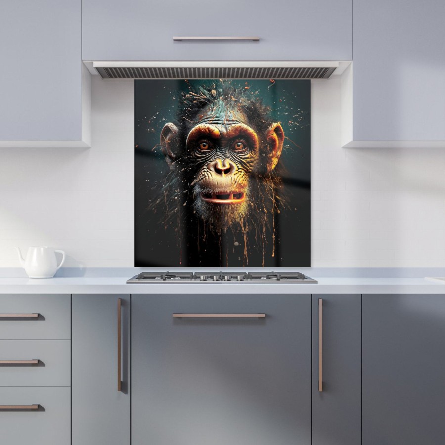 Click to view product details and reviews for Splashart Monkey Face Kitchen Splashback W700mm X H650mm.