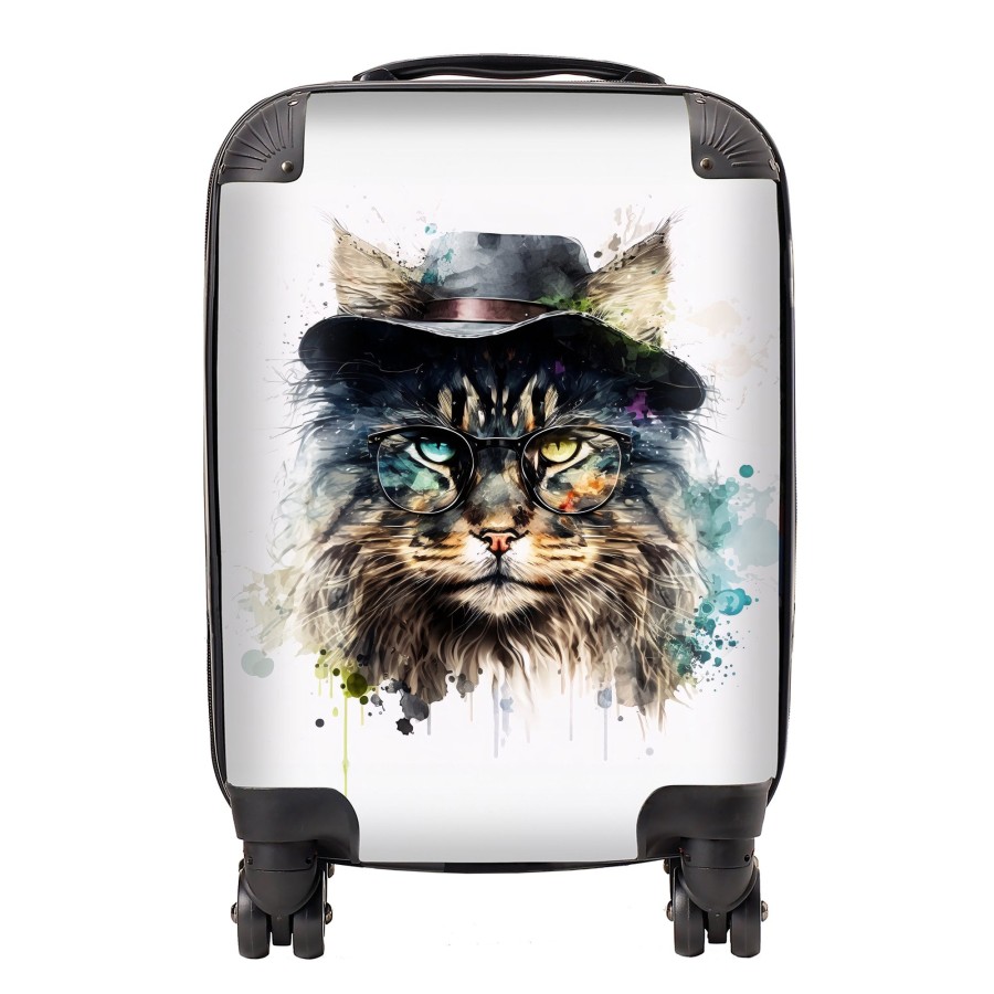 Warren Reed Norwegian Forest Cat Splashart Suitcase - Small